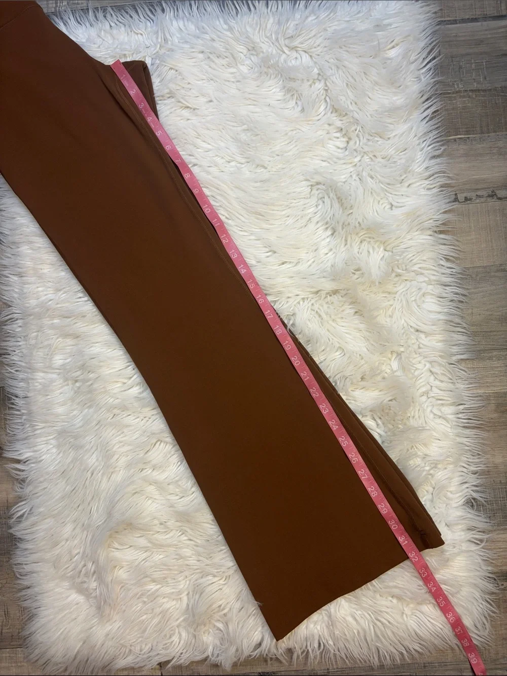 Lululemon Groove Nulu super high rise flare pant W5DKMS butternut brown 10